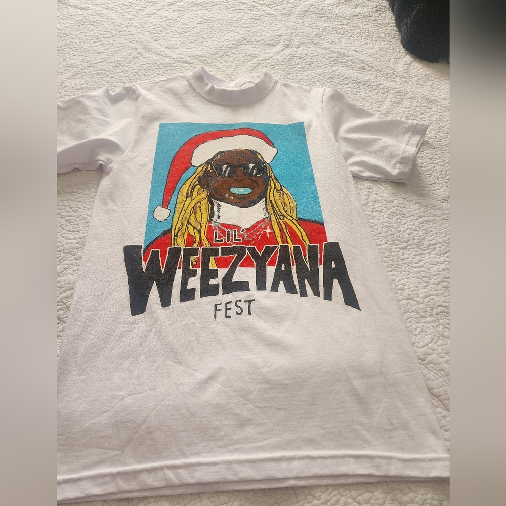 Lil Weezyana Fest Kids Graphic Tee - White